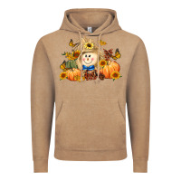 Vintage Coffee fall scarecrow Vintage Hoodie - LillyAllenDesigns