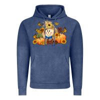 Vintage Denim fall scarecrow Vintage Hoodie - LillyAllenDesigns