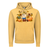 Vintage Mustard fall scarecrow Vintage Hoodie - LillyAllenDesigns