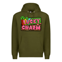 Army Green St. Patrick's lucky charm Premium Hoodie - OliviaCreatesArt