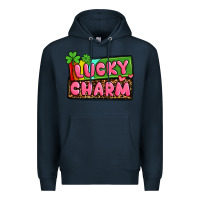 Navy St. Patrick's lucky charm Premium Hoodie - OliviaCreatesArt
