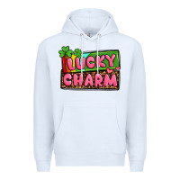 White St. Patrick's lucky charm Premium Hoodie - OliviaCreatesArt