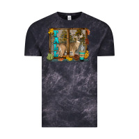 Cloud Black White Tailed Buck Fall Vintage Tee - LillyAllenDesigns