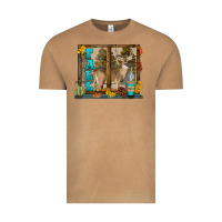 Vintage Camel White Tailed Buck Fall Vintage Tee - LillyAllenDesigns