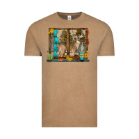 Vintage Coffee White Tailed Buck Fall Vintage Tee - LillyAllenDesigns