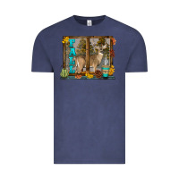 Vintage Denim White Tailed Buck Fall Vintage Tee - LillyAllenDesigns