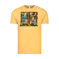 Vintage Mustard White Tailed Buck Fall Vintage Tee - LillyAllenDesigns