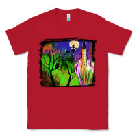Red halloween background Classic Tee - JahusDesignShop