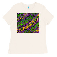 Bone mardi gras leopard background Ladies Tee - RanaPortraitStore