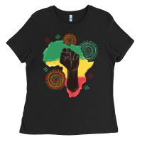 Black africa map Ladies Tee - MaliasSmallBusiness