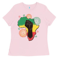 Bubblegum Pink africa map Ladies Tee - MaliasSmallBusiness
