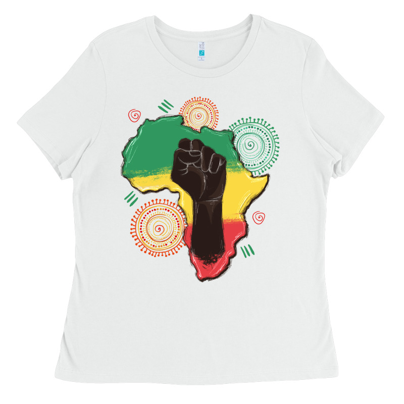 Africa Map Ladies Tee by MaliasSmallBusiness | Teevron