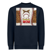 Navy baseball mom with leopard tumbler tbs Heavyweight Sweatshirt - TumblerDesignByShophia