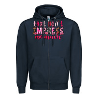 Navy that don t impress me much Zipper Hoodie - OliviaCreatesArt
