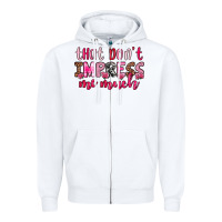 White that don t impress me much Zipper Hoodie - OliviaCreatesArt