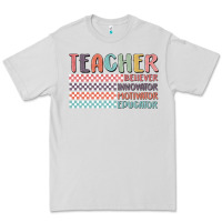 Dove Grey retro teacher Premium Tee - MaliasSmallBusiness