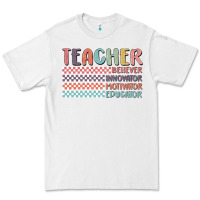 White retro teacher Premium Tee - MaliasSmallBusiness