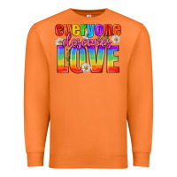Carrot Everyone Deserves Love Pride Lgbtq Premium Sweatshirt - BundleAndBundleShop