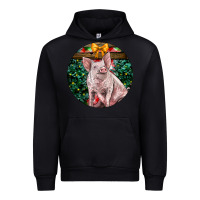 Foreset Green christmas pig Urban Hoodie - LillyAllenDesigns