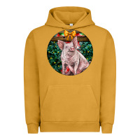 Pigment Peanut Butter christmas pig Urban Hoodie - LillyAllenDesigns