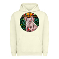 Pigment Pistachio christmas pig Urban Hoodie - LillyAllenDesigns