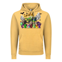 Vintage Mustard spooky crusher monster truck Vintage Hoodie - LillyAllenDesigns