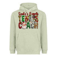 Matcha Santa's Favorite Tennis Coach For Christmas Heavyweight Hoodie - FaDigitalArtStudio