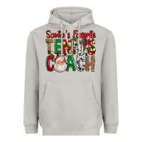 Moon Dust Santa's Favorite Tennis Coach For Christmas Heavyweight Hoodie - FaDigitalArtStudio