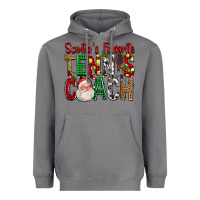 Storm Santa's Favorite Tennis Coach For Christmas Heavyweight Hoodie - FaDigitalArtStudio