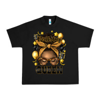 Black birthday queen afro messy bun Urban Heavy Tee - Artiststas