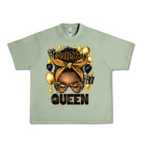 Oil Green birthday queen afro messy bun Urban Heavy Tee - Artiststas