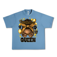 Pebble Blue birthday queen afro messy bun Urban Heavy Tee - Artiststas