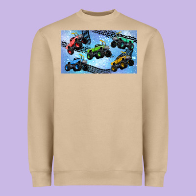 Children Trucks Heavyweight Sweatshirt Designed By Tumblerdesignbyshophia
