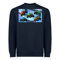 Navy Children trucks Heavyweight Sweatshirt - TumblerDesignByShophia