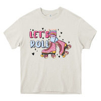 Cream let's roll Heavy Core Tee - MaliasSmallBusiness