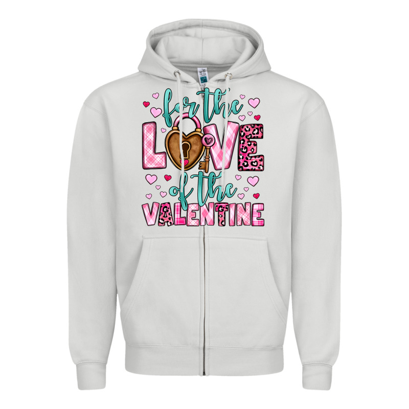 For The Love Of The Valentine Zipper Hoodie by OliviaCreatesArt | Teevron