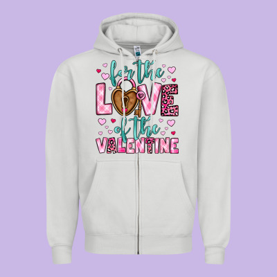 For The Love Of The Valentine Zipper Hoodie Designed By Oliviacreatesart