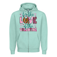 Seafoam for the love of the valentine Zipper Hoodie - OliviaCreatesArt