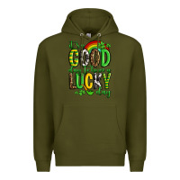 Army Green St. Patrick's It's a good day to have a lucky day Premium Hoodie - OliviaCreatesArt