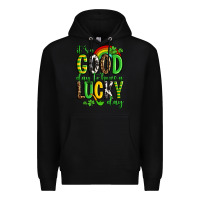 Black St. Patrick's It's a good day to have a lucky day Premium Hoodie - OliviaCreatesArt