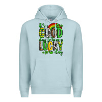 Blue Mist St. Patrick's It's a good day to have a lucky day Premium Hoodie - OliviaCreatesArt