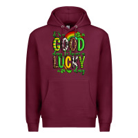 Burgundy St. Patrick's It's a good day to have a lucky day Premium Hoodie - OliviaCreatesArt