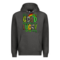 Charcoal Heather St. Patrick's It's a good day to have a lucky day Premium Hoodie - OliviaCreatesArt