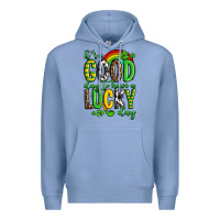 Colony Blue St. Patrick's It's a good day to have a lucky day Premium Hoodie - OliviaCreatesArt