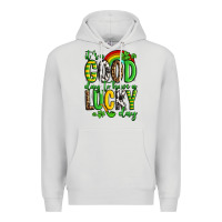 Dove Grey St. Patrick's It's a good day to have a lucky day Premium Hoodie - OliviaCreatesArt
