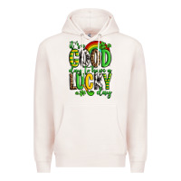 Pale Pink St. Patrick's It's a good day to have a lucky day Premium Hoodie - OliviaCreatesArt