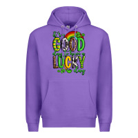 Purple St. Patrick's It's a good day to have a lucky day Premium Hoodie - OliviaCreatesArt