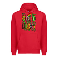 Red St. Patrick's It's a good day to have a lucky day Premium Hoodie - OliviaCreatesArt