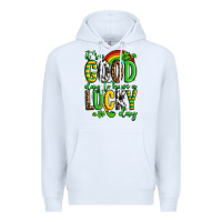 White St. Patrick's It's a good day to have a lucky day Premium Hoodie - OliviaCreatesArt