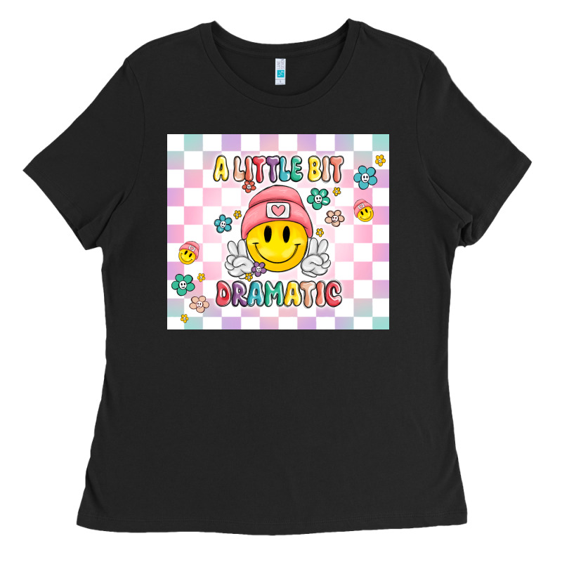 A Little Bit Dramatic Retro Ladies Tee by MaliasSmallBusiness | Teevron